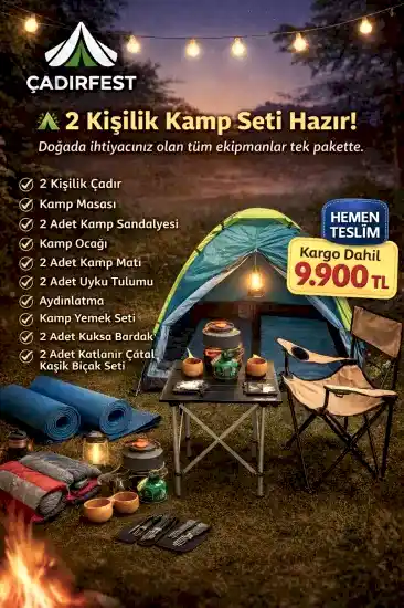 2 Kişilik Kamp Seti
