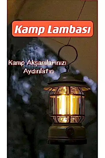 Şarjlı Kamp Lambası